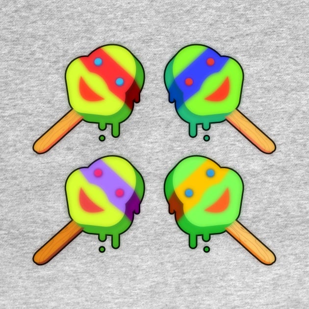 Turtle Power Pops by 4our5quare
